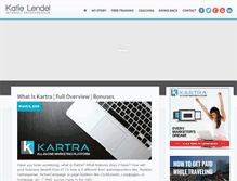 Tablet Screenshot of katielendel.com